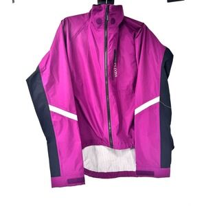 Showers Pass Elite 2.1 Cycling Jacket Womens Large Purple Waterproof Bike Shell